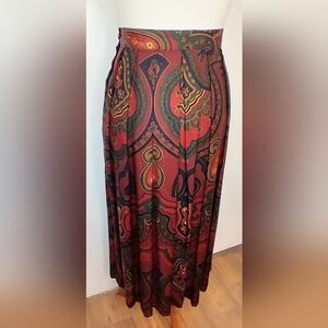 VINTAGE RICH TONE RAYON SKIRT